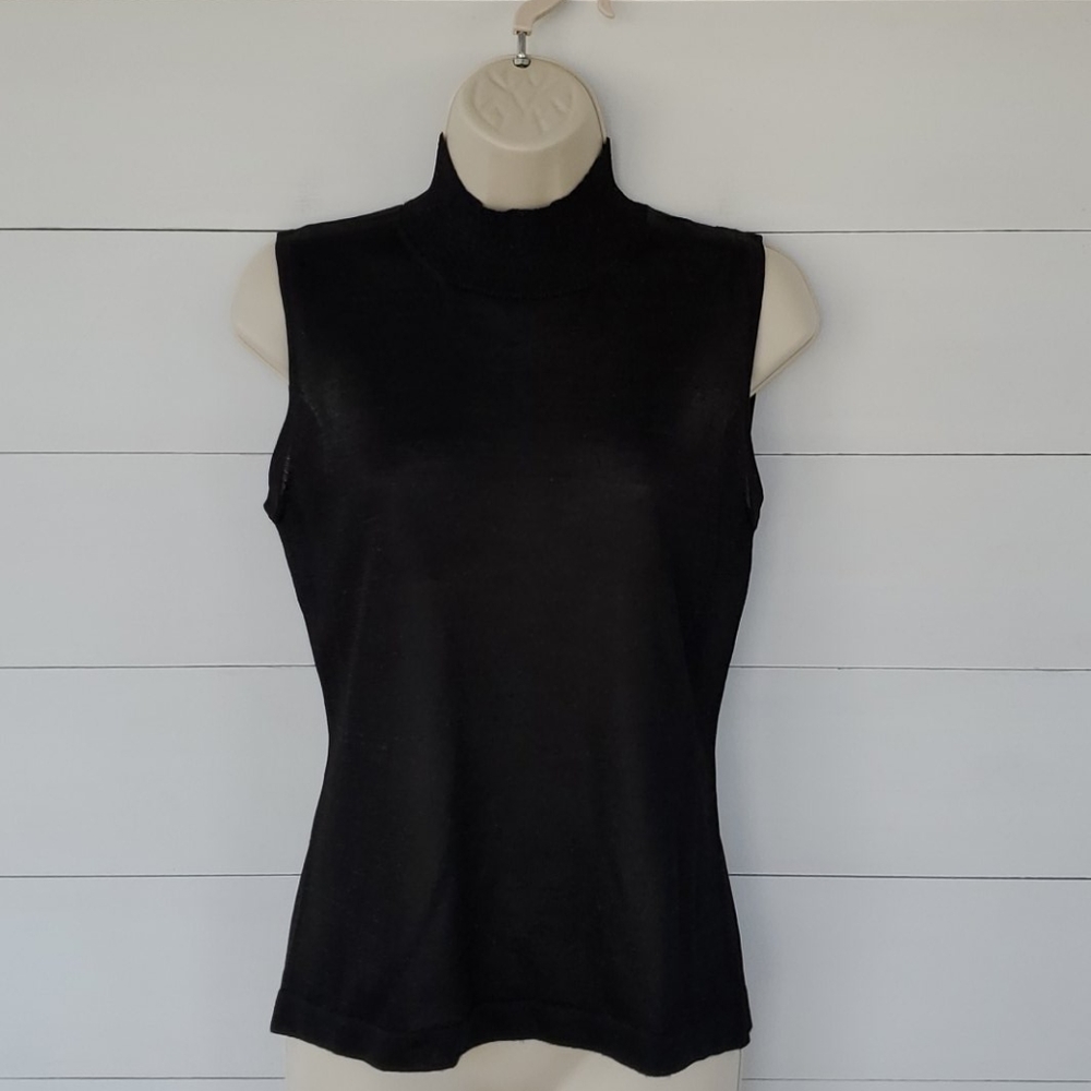 Spanner Black Sparkly Size S Sleeveless Top
